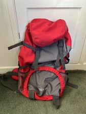 Eurohike Trek 65 Litre Backpack Expedition Rucksack Red Grey Camping Hiking