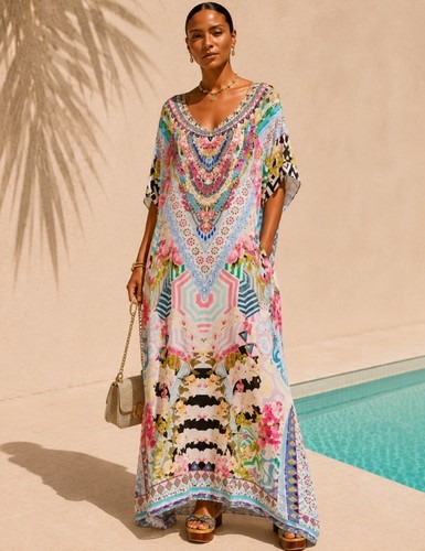 Camilla round neck kaftan one - round,