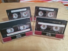 4 x USED TDK AR 90 CASSETTE TAPES - TYPE I/NORMAL BIAS  VG+ OR BETTER