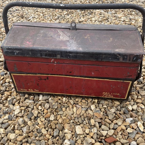 Vintage cantilever tool box - vintage,