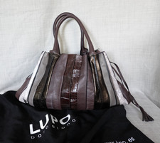 BNWOT LUPO Barcelona  - Abanico - Leather Bag Multi tones - Large 20" x 12"