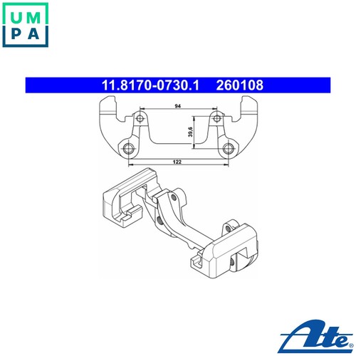 Bracket brake caliper - brake,
