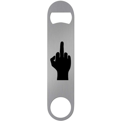 Middle finger silhouette - finger, bar