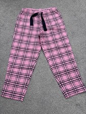 Ladies Pink Check Jack Wills Pyjama Bottoms, Size 12