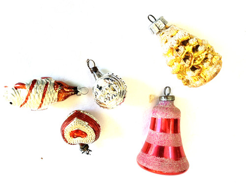 Vintage mercury glass concave - mercury,