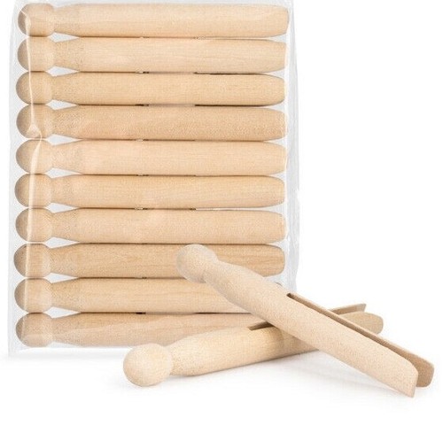 Wooden dolly pegs - wooden,
