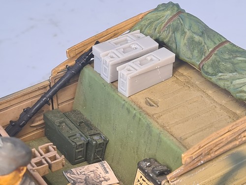 Scale mg34 42 ammunition - 1/16,