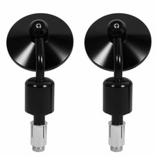 Black Motorcycle Rearview