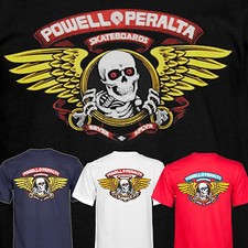 POWELL PERALTA Winged Ripper Skateboard Tee Shirt - BONES BRIGADE CLASSIC