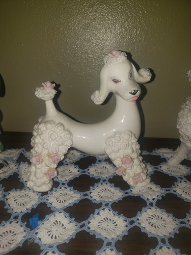Vtg 1950s white spaghetti mini - white,