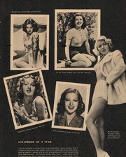 Lana Turner Leggy Magazine