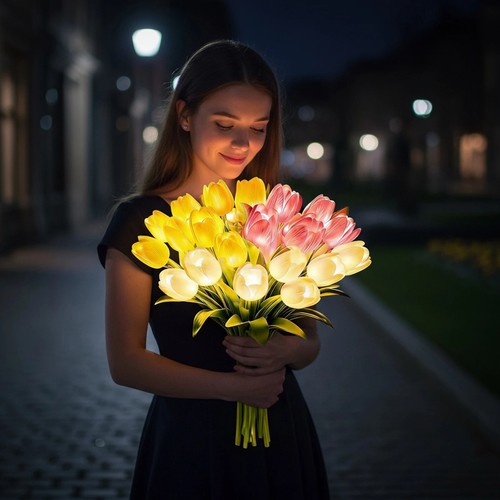 15x led tulip - led, light