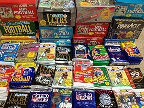 100 vintage football cards - 100, in