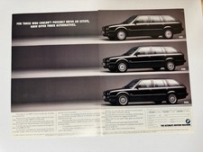 Original E30 BMW 325i Touring 318i 320i Magazine Advert Poster Man Cave Retro