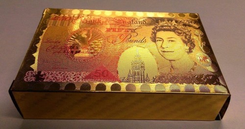 New pound gold card - gold,