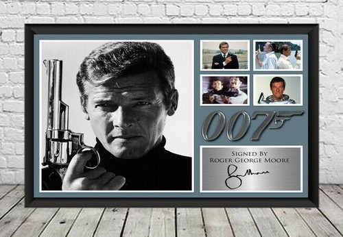 Roger moore signed - signed, photo