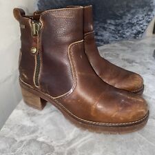 Panama Jack Tan / Brown Nubuck Leather Hi Jack Slip On Boots Size EU37 Uk4