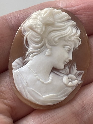 Vintage cameo shell - cameo,