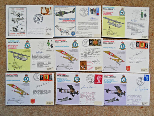 110 signed flown covers raf - 110+,