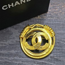CHANEL Gold Plated CC Logos
