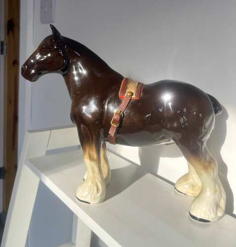Brown white ceramic - white,
