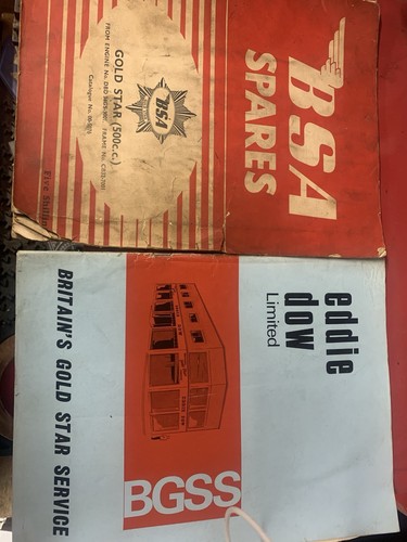 Bsa gold star dbd34 parts - parts, list