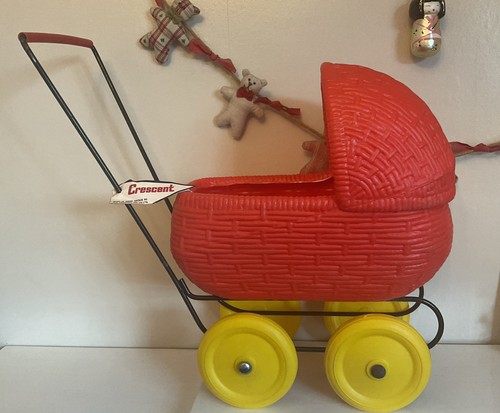 Vintage c1970 red wicker - c1970's,