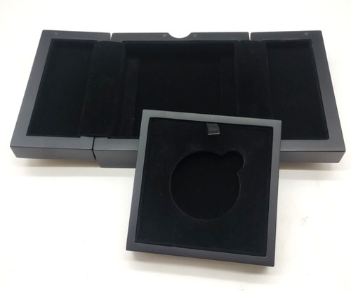 Coin presentation box - presentation, black