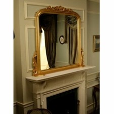 Gold Overmantle Mirror | Large Wall Mirror | Antique Reproduction | NEW MR016G