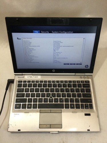 Elitebook 2560p boots to - elitebook,