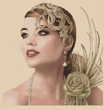 Art Deco Lady cross stitch