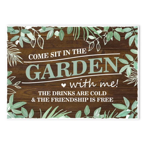 Garden sign and - plaques, come