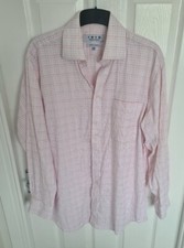 Men's Pink Mix Striped Stephens Brothers Shirt Size 16R