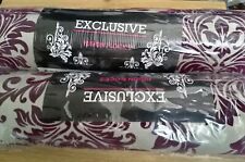  Exclusive Tuscany Velvet Flock Purple/Beige Luxury Damask  Wallpaper (J802), X2