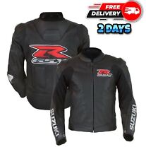New Suzuki GSXR MotoGP Motorbike Leather Jacket Motorcycle Racing Jacket S- Size
