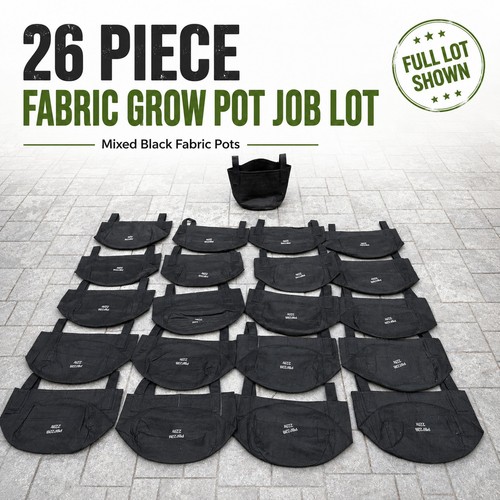 22l fabric grow bags pots - x,