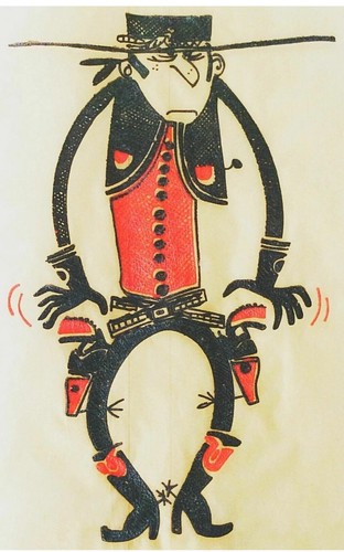 Funny cowboy rat fink hot - cowboy,