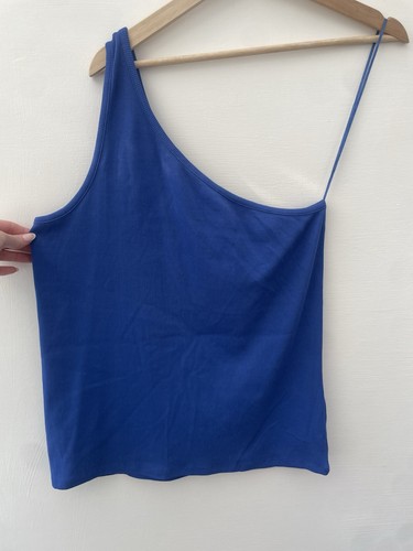 Ladies blue rib one - , shoulder