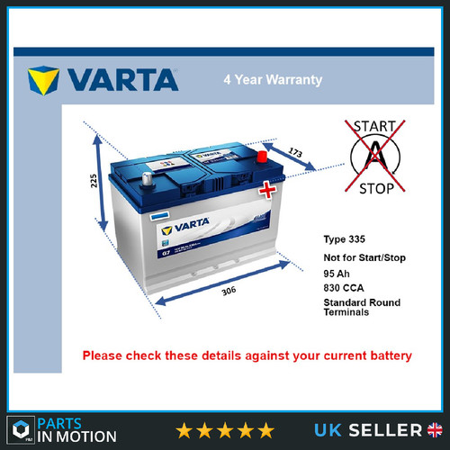 Car battery varta - car, g7