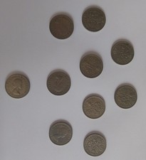 Sixpence coins 10 - sixpence,