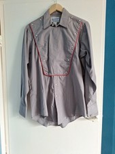 Mens Rockmount Ranch Wear Grey Shirt  Horse Cavalry  Size 15.5 Medium