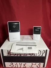 Byron Wireless Door Bell Kit Plug In Chime Push Button White