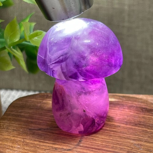 Rainbow fluorite stone carved - rainbow,