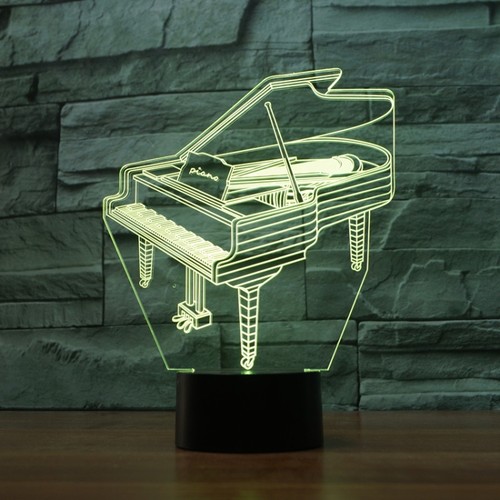 Piano led lamp - 3d, touch