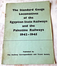 WW2 Egyptian Palestine State Railway Locomotives Booklet illustrated 1942-1945