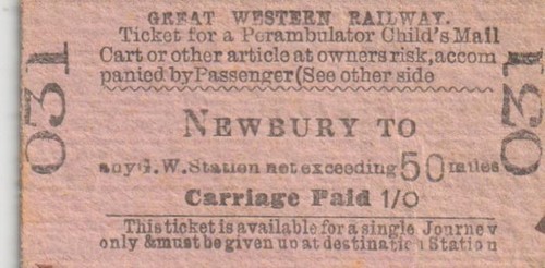 Great western railway - western, ticket