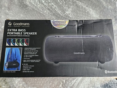 Goodmans extra bass portable - goodmans,