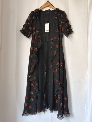 Zara bnwt black floral - black,