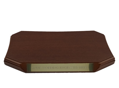 Personalised mahogany display - personalised,