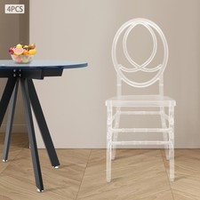 PC Chairs Modern Clear Dining
